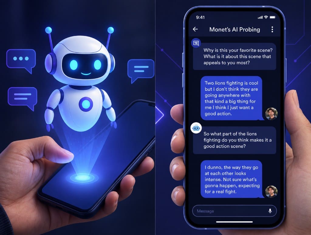Monet's AI Probing conversation